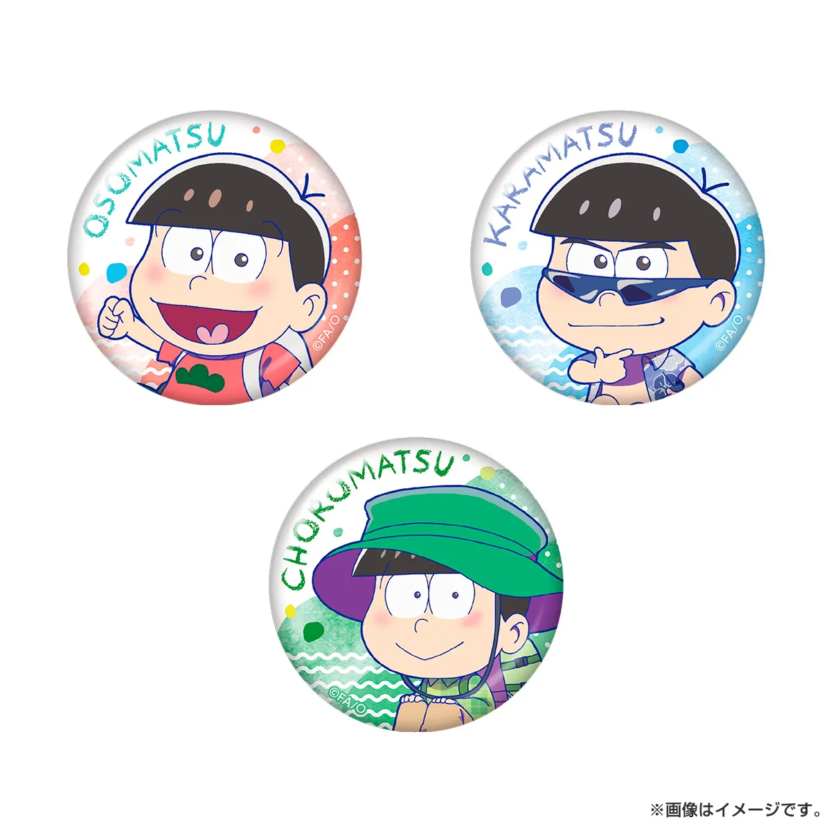 おそ松さん トレーディング缶バッジ（旅行）