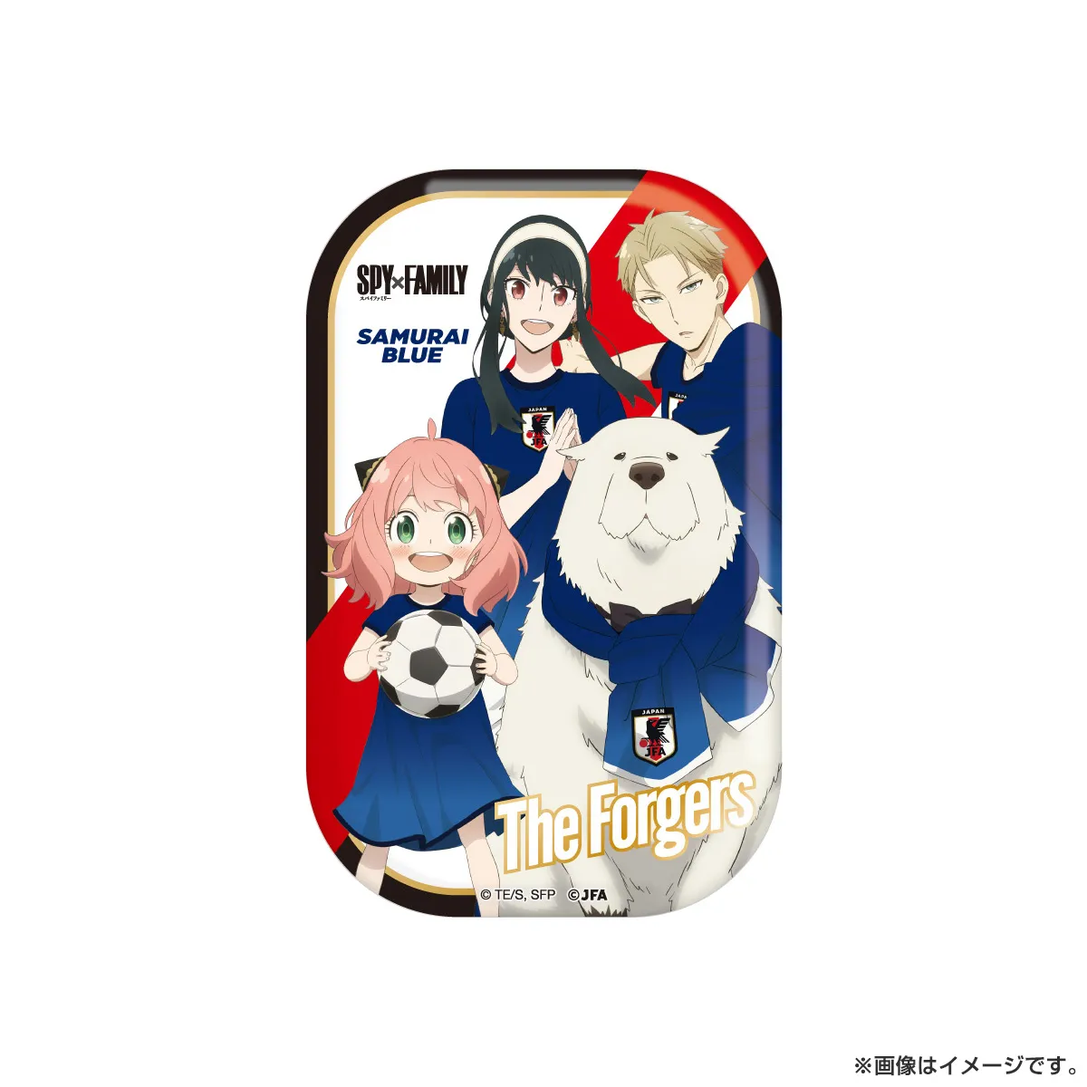 SPY×FAMILY トレーディングスクエア缶バッジ サッカー日本代表ver. ※全4種