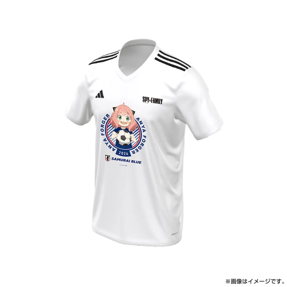 SPY×FAMILY Tシャツ（アディダス製） サッカー日本代表ver.（白・M～XL） Mサイズ