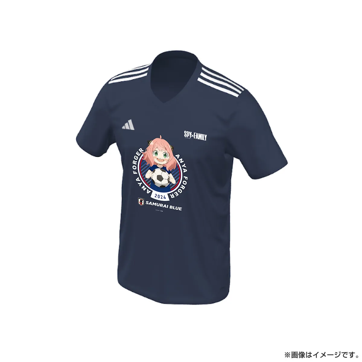 SPY×FAMILY Tシャツ（アディダス製） サッカー日本代表ver.（紺・キッズ用120cm）