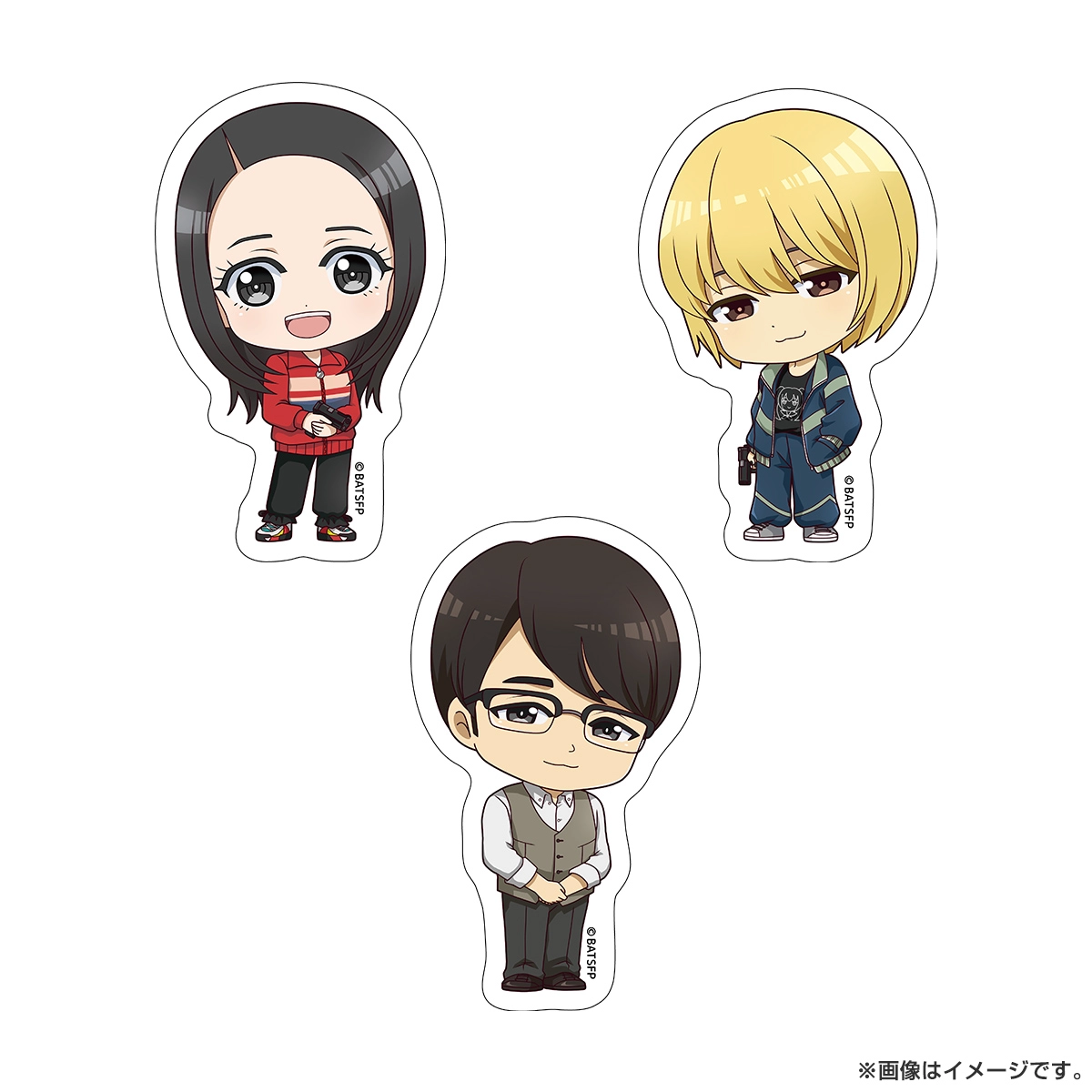 ベイビーわるきゅーれ エブリデイ！ トレーディングステッカー（ちびキャラ）