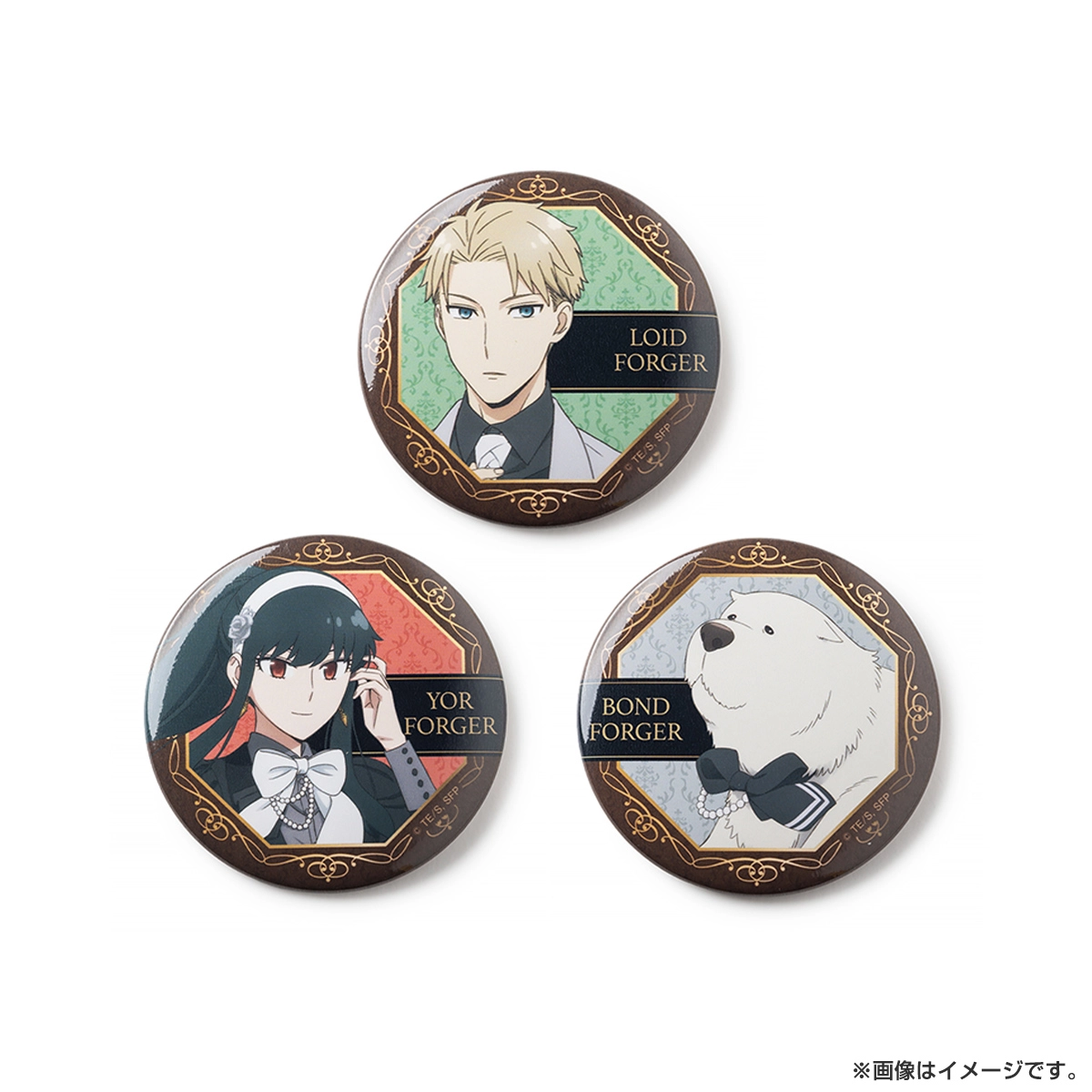 SPY×FAMILY トレーディング缶バッジ（モノクローム）