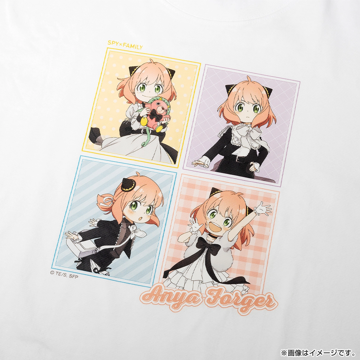 SPY×FAMILY Tシャツ（モノクローム） 白 Lサイズ