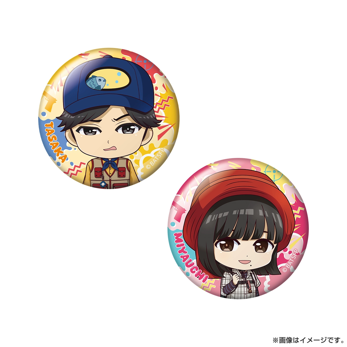 ベイビーわるきゅーれ エブリデイ！ トレーディング缶バッジ（ちびキャラ）