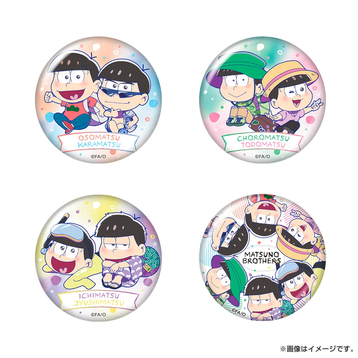 おそ松さん トレーディング缶バッジ（旅行）