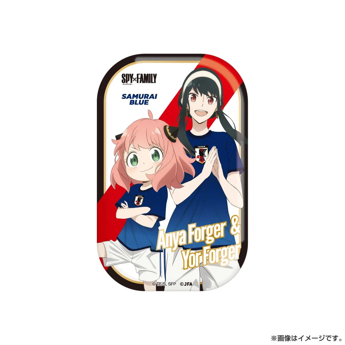 SPY×FAMILY トレーディングスクエア缶バッジ サッカー日本代表ver. ※全4種