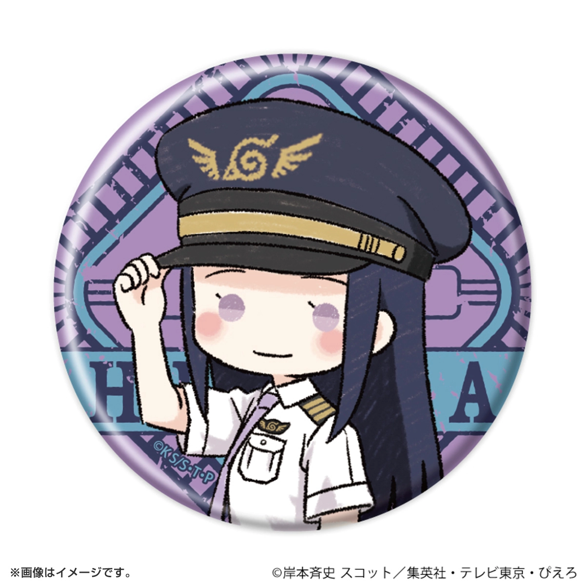 NARUTO 缶バッジ「NARUTO-ナルト- 疾風伝」17/パイロットver. ブラインド(全6種)(グラフアートイラスト)