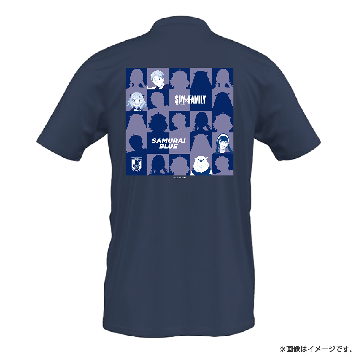 SPY×FAMILY Tシャツ（アディダス製）サッカー日本代表ver.（紺） Sサイズ