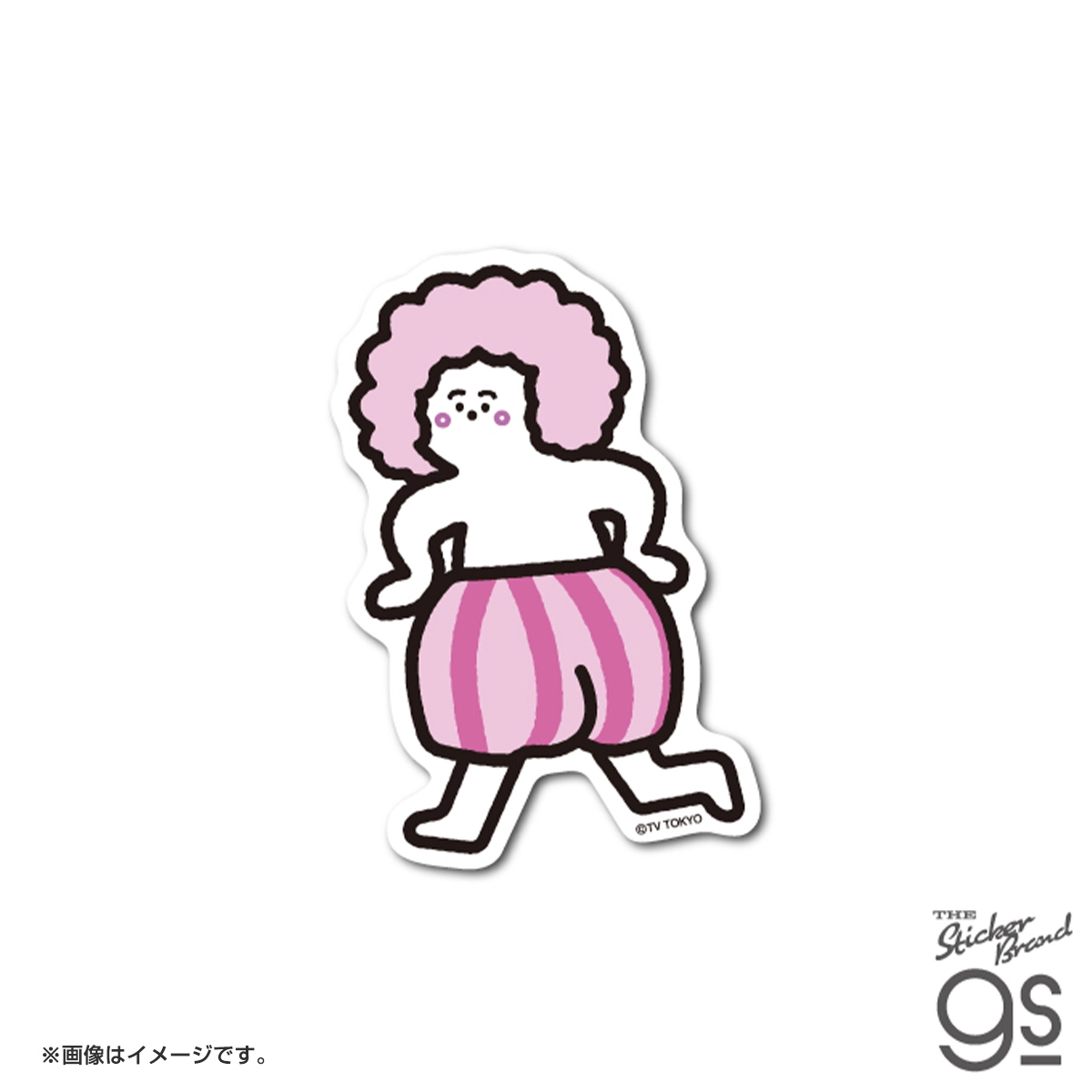 シナぷしゅ ダイカットステッカー しましまぱんつ