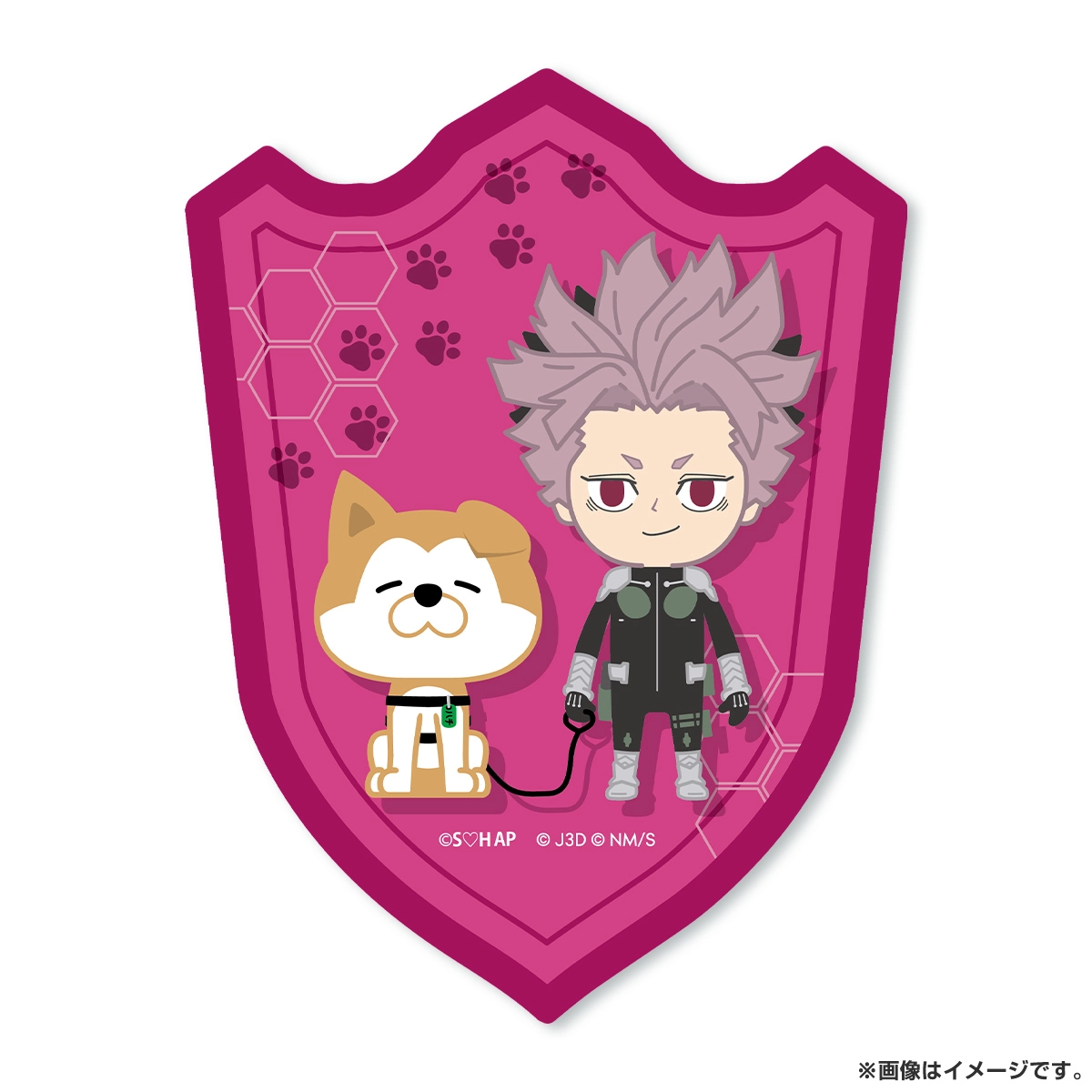 怪獣８号 × SHIBUYA HACHI エンブレム風マグネット 鳴海弦