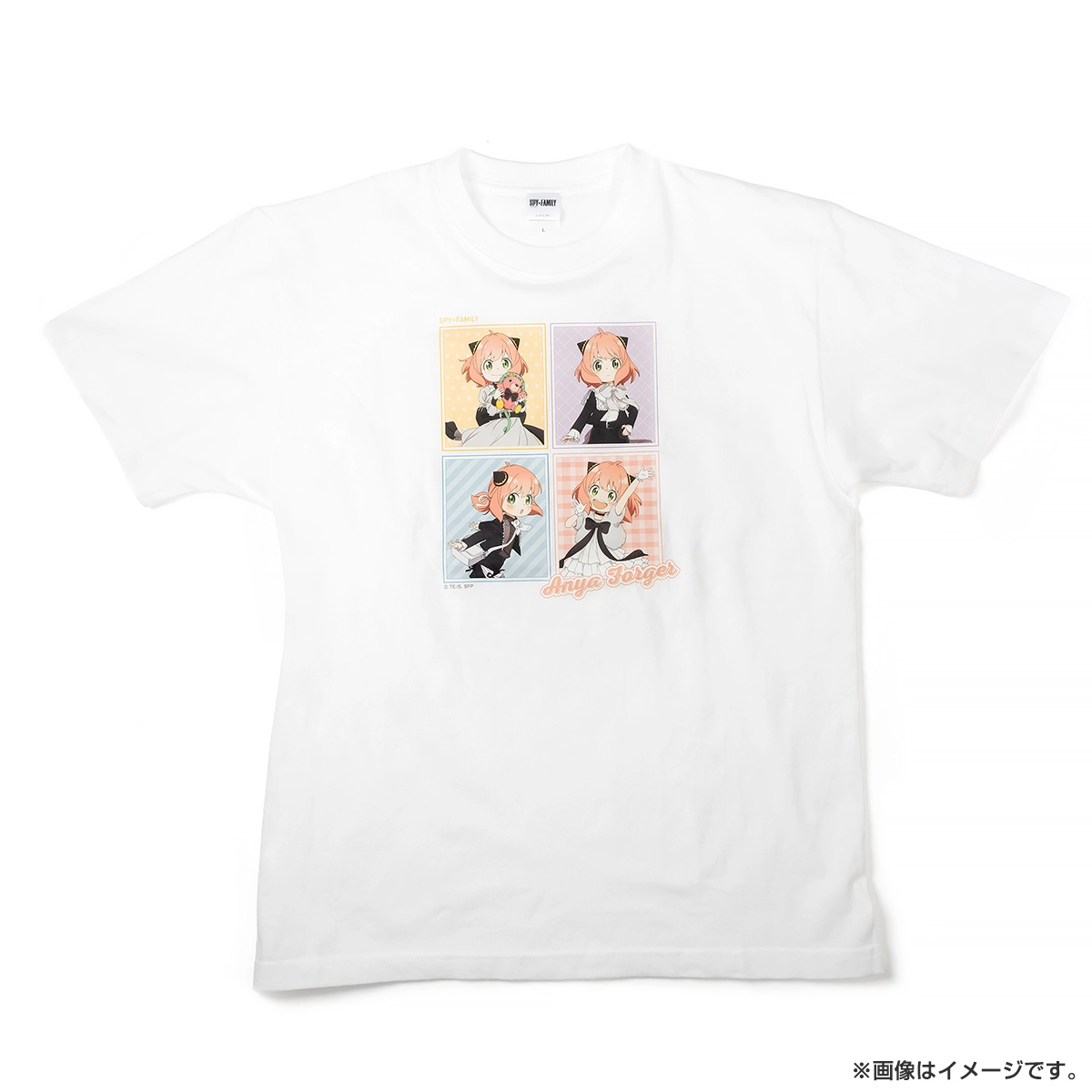 SPY×FAMILY Tシャツ（モノクローム） 白 Lサイズ