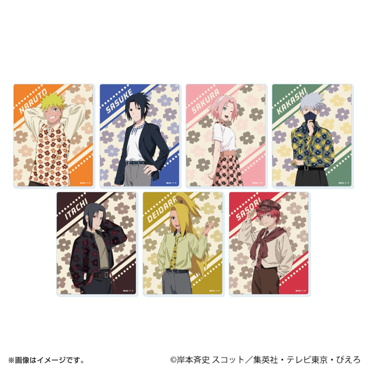 ミニアクリルプレート「NARUTO-ナルト- 疾風伝」ニューレトロver. ブラインド(全7種)(描き下ろしイラスト)