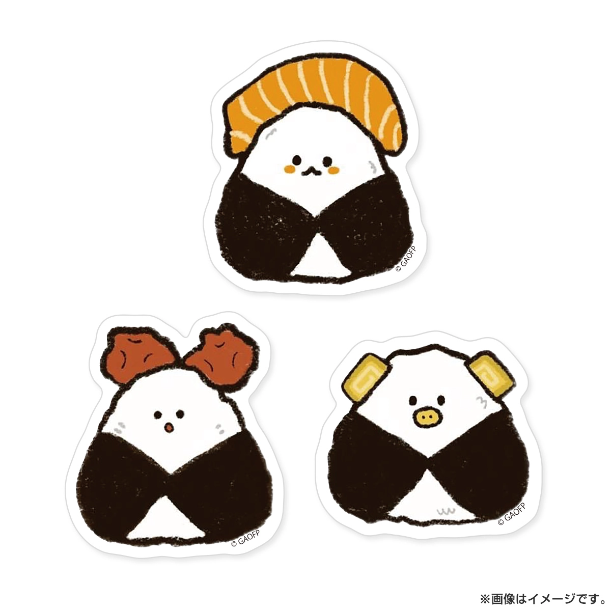 キンパとおにぎり カン・へウォン描き下ろし おにぎりマン ステッカーセット