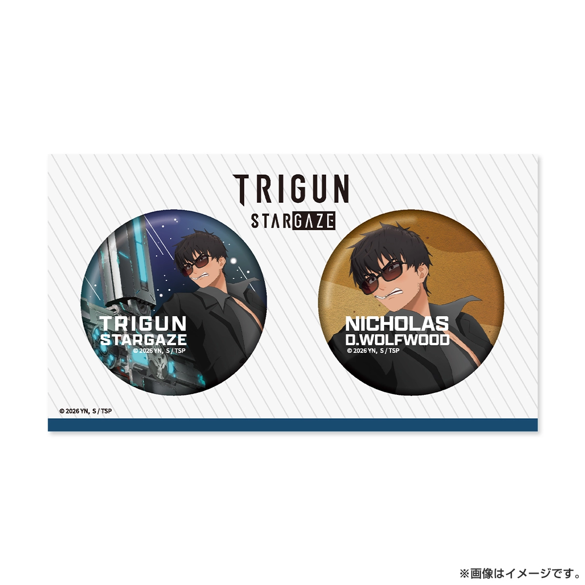 TRIGUN STARGAZE 缶バッジ2個セット ニコラス