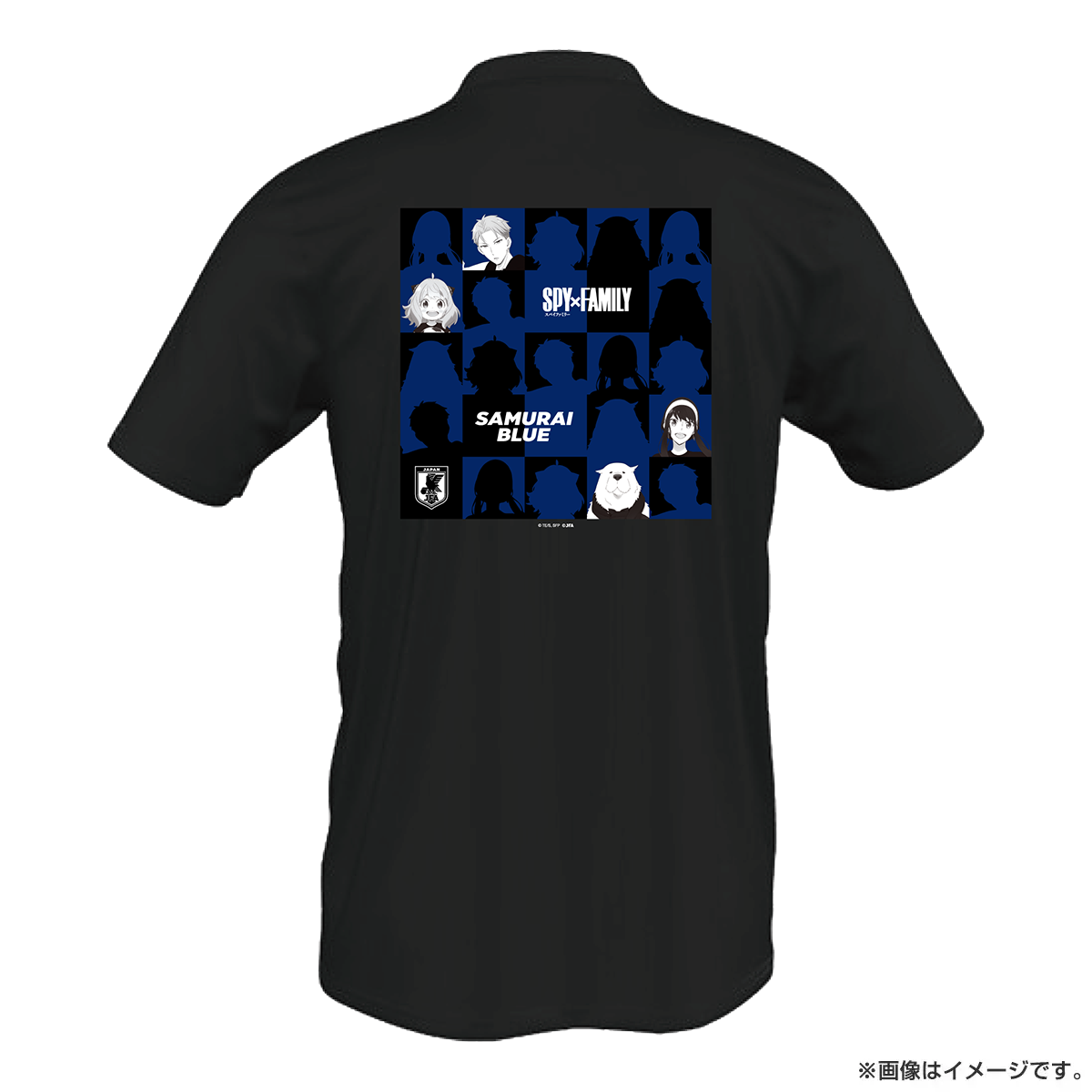 SPY×FAMILY Tシャツ（アディダス製）サッカー日本代表ver.（黒）