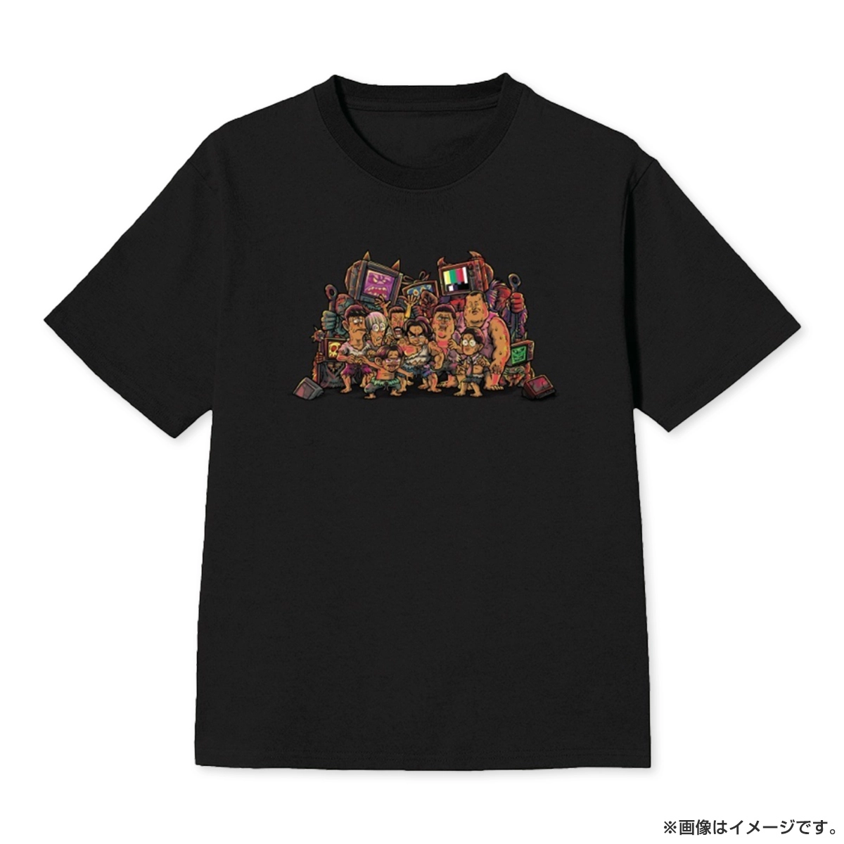 テレビ地獄 Tシャツ 黒