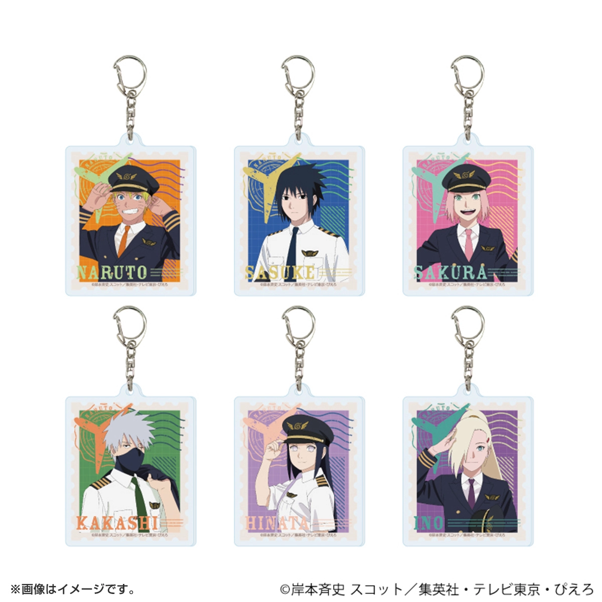NARUTO アクリルキーホルダー「NARUTO-ナルト- 疾風伝」04/パイロットver. ブラインド(全6種)(描き下ろしイラスト)