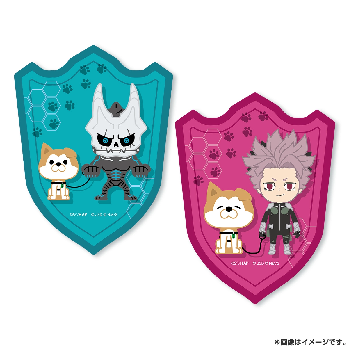 怪獣８号 × SHIBUYA HACHI エンブレム風マグネット