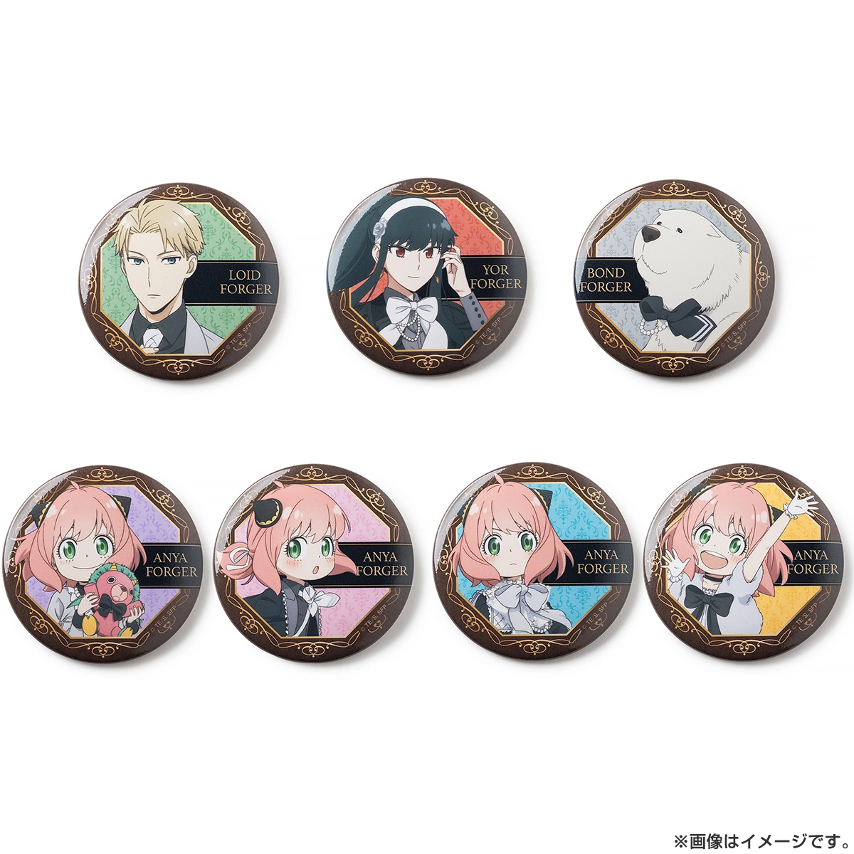 SPY×FAMILY トレーディング缶バッジ（モノクローム）